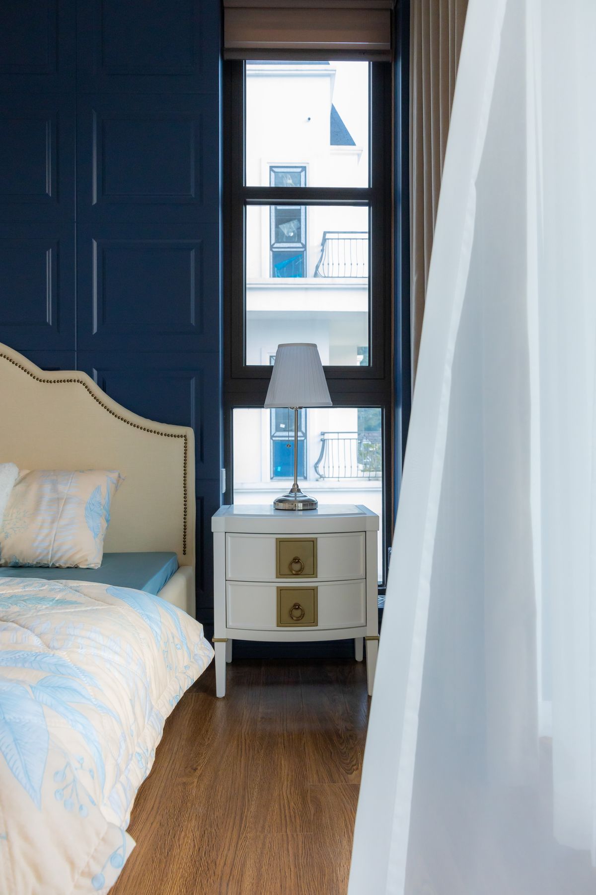 Spacious condo bedroom