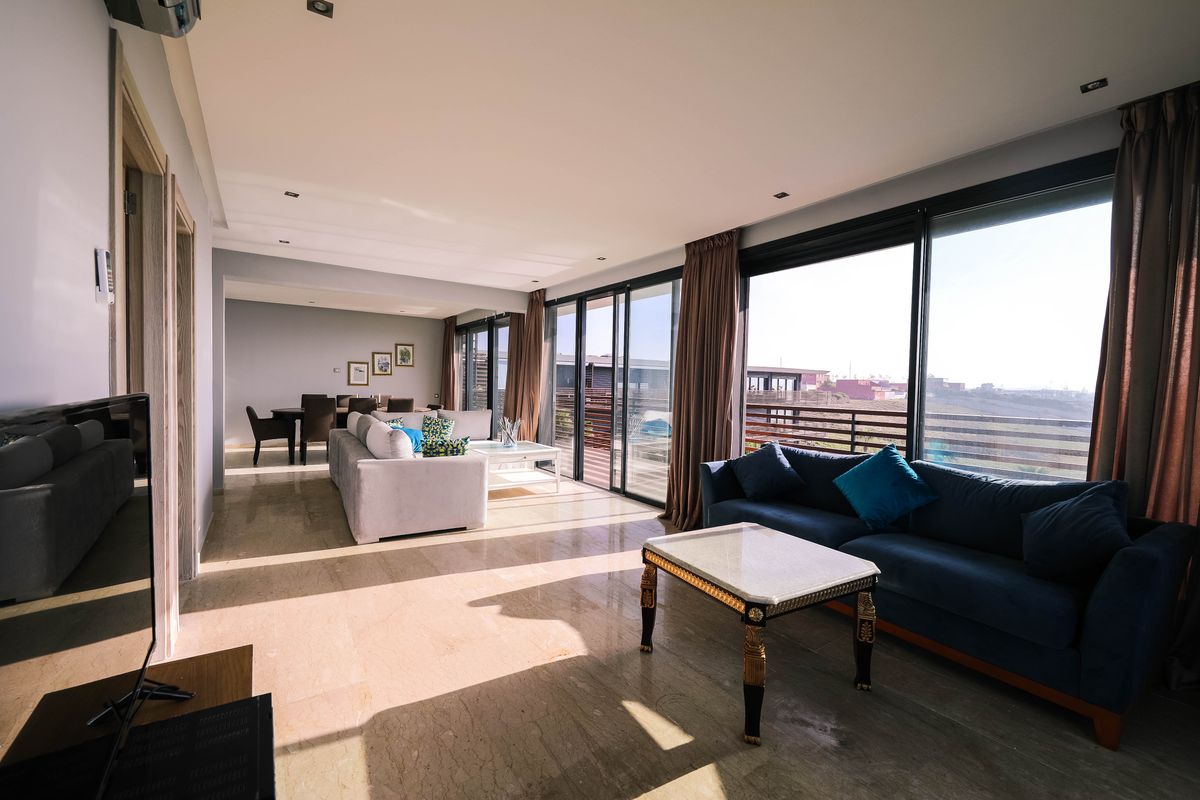 Bright open-concept living space in a GTA condo